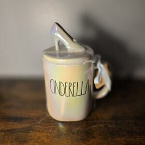 Rae Dunn Disney Princess Iridescent Cinderella Slipper Topper Mug 20oz Sealed